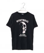 Hysteric Glamourヒステリックグラマー）の古着「VネックTシャツ」｜ブラック