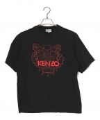 KENZOケンゾー）の古着「タイガー刺繍Tシャツ」｜ブラック