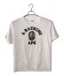 A BATHING APE（アベイシングエイプ）の古着「Tシャツ」｜ホワイト