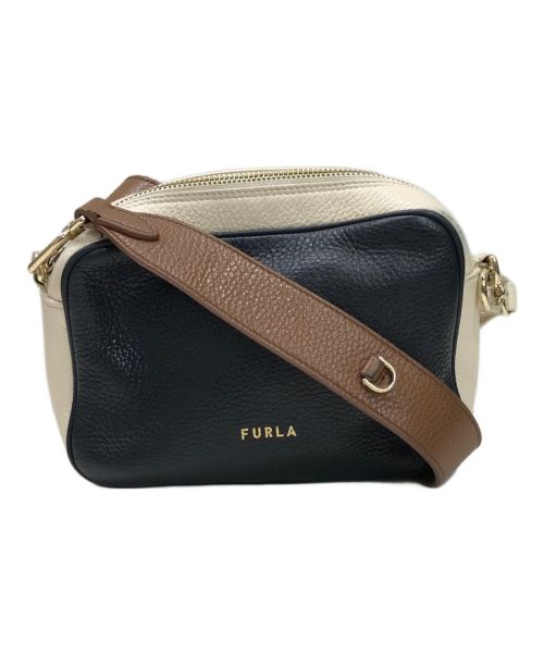 FURLA（フルラ）FURLA (フルラ) ショルダーバッグ ベージュ×ブラックの古着・服飾アイテム