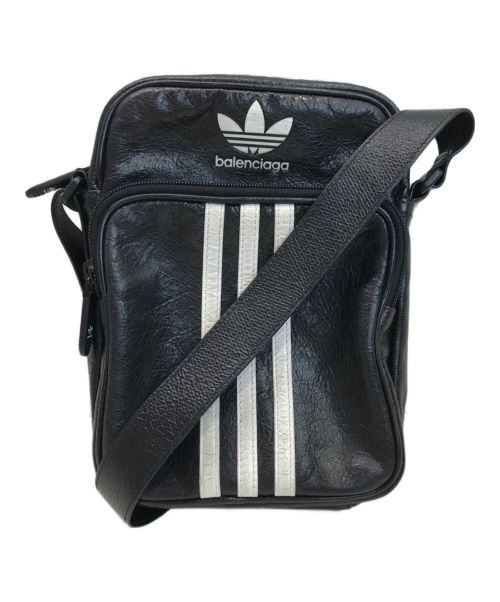 BALENCIAGA（バレンシアガ）BALENCIAGA (バレンシアガ) adidas (アディダス) Small Crossbody Messenger Bag(スモールクロスボディメッセンジャーバッグ) ブラックの古着・服飾アイテム