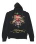 ED HARDY (エド ハーディー) ジップパーカー ブラック サイズ:L：3980円