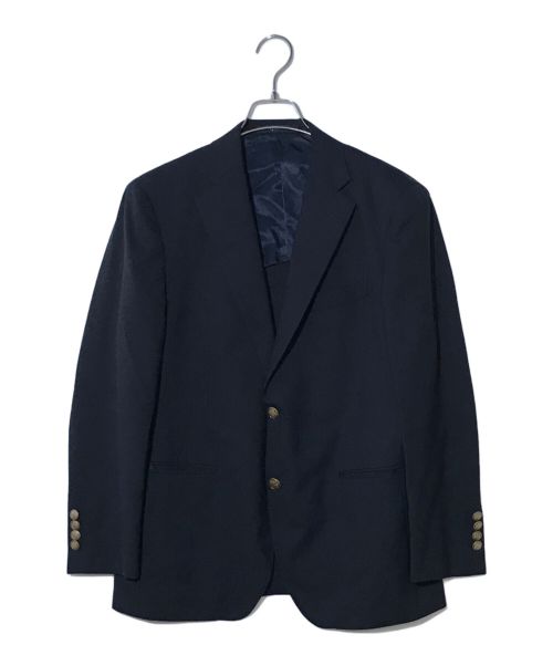 Aquascutum（アクアスキュータム）Aquascutum (アクアスキュータム) 2Bジャケット ネイビー サイズ:表記無しの古着・服飾アイテム