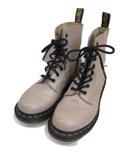 Dr.Martens（ドクターマーチン）Dr.Martens (ドクターマーチン) 8ホールブーツ ベージュ サイズ:38の古着・服飾アイテム