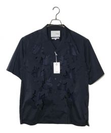 yoshio kubo（ヨシオクボ）の古着「LASER LEAF S/S SHIRTS」｜ネイビー