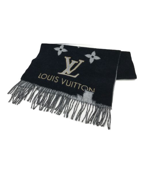 LOUIS VUITTON（ルイ ヴィトン）LOUIS VUITTON (ルイ ヴィトン) マフラー ブラックの古着・服飾アイテム