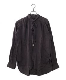 Needles（ニードルズ）の古着「ascot collar edw gather shirts」｜パープル