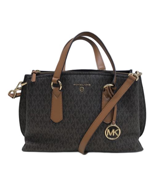 MICHAEL KORS（マイケルコース）MICHAEL KORS (マイケルコース) 2WAYバッグ ブラウンの古着・服飾アイテム