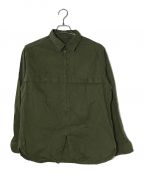 NIGEL CABOURNナイジェルケーボン）の古着「ZIP UP MOTORCYCLE SHIRT」｜オリーブ