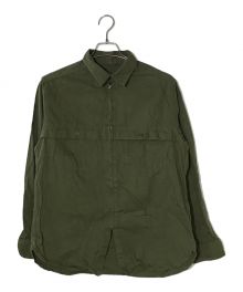 NIGEL CABOURN（ナイジェルケーボン）の古着「ZIP UP MOTORCYCLE SHIRT」｜オリーブ