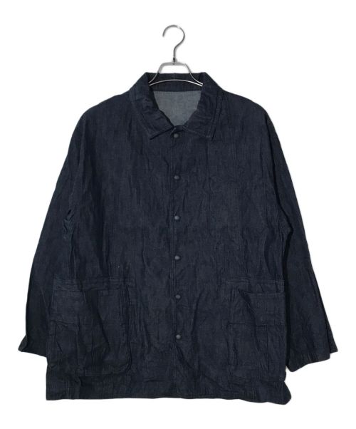 Porter Classic（ポータークラシック）Porter Classic (ポータークラシック) CLASSIC DENIM MIL-SHIRT JACKET インディゴ サイズ:2の古着・服飾アイテム