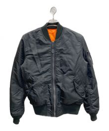 ALPHA INDUSTRIES（アルファインダストリーズ）の古着「ジャケット」｜ブラック