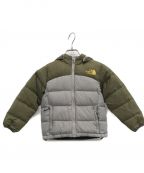 THE NORTH FACEザ ノース フェイス）の古着「ACONCAGUA HOODIE Junior’s(アコンカグアフーディジュニアーズ)」｜グリーン×グレー