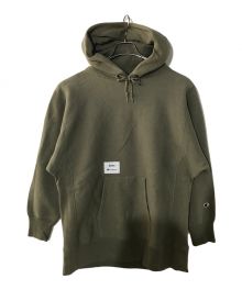 Champion×WTAPS（チャンピオン×ダブルタップス）の古着「プルオーバーパーカー」｜グリーン