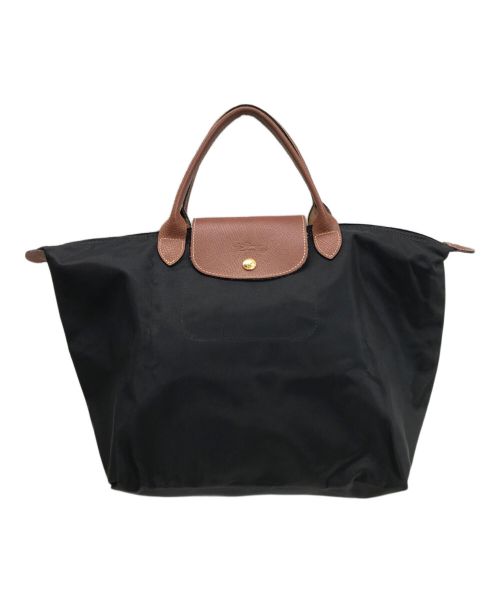 LONGCHAMP（ロンシャン）LONGCHAMP (ロンシャン) オリジナル M トップハンドルバッグ ブラックの古着・服飾アイテム