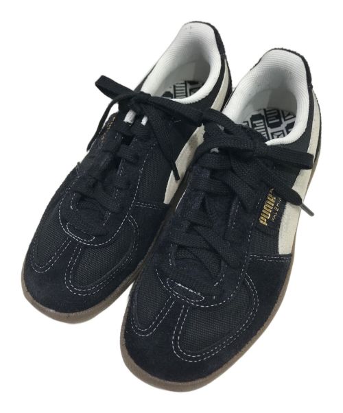 PUMA（プーマ）PUMA (プーマ) PALERMO VINTAGE PUMA BLACK-FROSTED IVORY-GUM(プーマ パレルモ ヴィンテージ) ブラック サイズ:24cmの古着・服飾アイテム