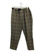 Graphpaperグラフペーパー）の古着「GLENCHECK COOK PANTS」｜ブラウン