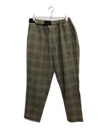 Graphpaper（グラフペーパー）の古着「GLENCHECK COOK PANTS」｜ブラウン