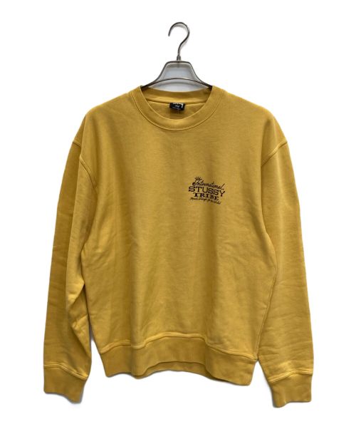 stussy（ステューシー）stussy (ステューシー) スウェット イエロー サイズ:L 未使用品の古着・服飾アイテム