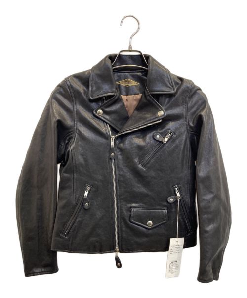 awsome leather（オーサムレザー）awsome leather (オーサムレザー) ダブルライダースジャケット ブラック 未使用品の古着・服飾アイテム