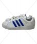 adidas (アディダス) スニーカー ホワイト×ブルー サイズ:25.5ｃｍ：12000円