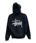 stussy (ステューシー) パーカー ブラック サイズ:M 未使用品：15000円