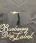 中古・古着 BURBERRY BLUE LABEL (バーバリーブルーレーベル) カシミアアンゴラ混ラインストーンニット ブラック サイズ:38：5000円