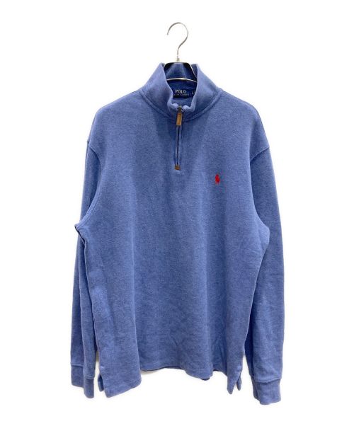 POLO RALPH LAUREN（ポロ・ラルフローレン）POLO RALPH LAUREN (ポロ・ラルフローレン) ハーフジップスウェット ネイビー サイズ:L/Gの古着・服飾アイテム