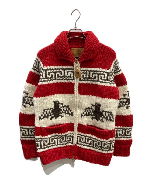 CANADIAN SWEATER（カナディアンセーター）CANADIAN SWEATER (カナディアンセーター) ニット レッド×ホワイト サイズ:-の古着・服飾アイテム