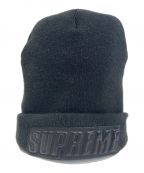 SUPREMEシュプリーム）の古着「Raised Patent Logo Beanie」｜ブラック