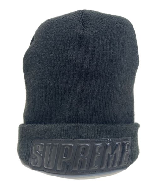 SUPREME（シュプリーム）SUPREME (シュプリーム) Raised Patent Logo Beanie ブラックの古着・服飾アイテム