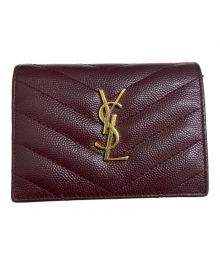 Saint Laurent Paris（サンローランパリ）の古着「コンパクトウォレット」｜レッド