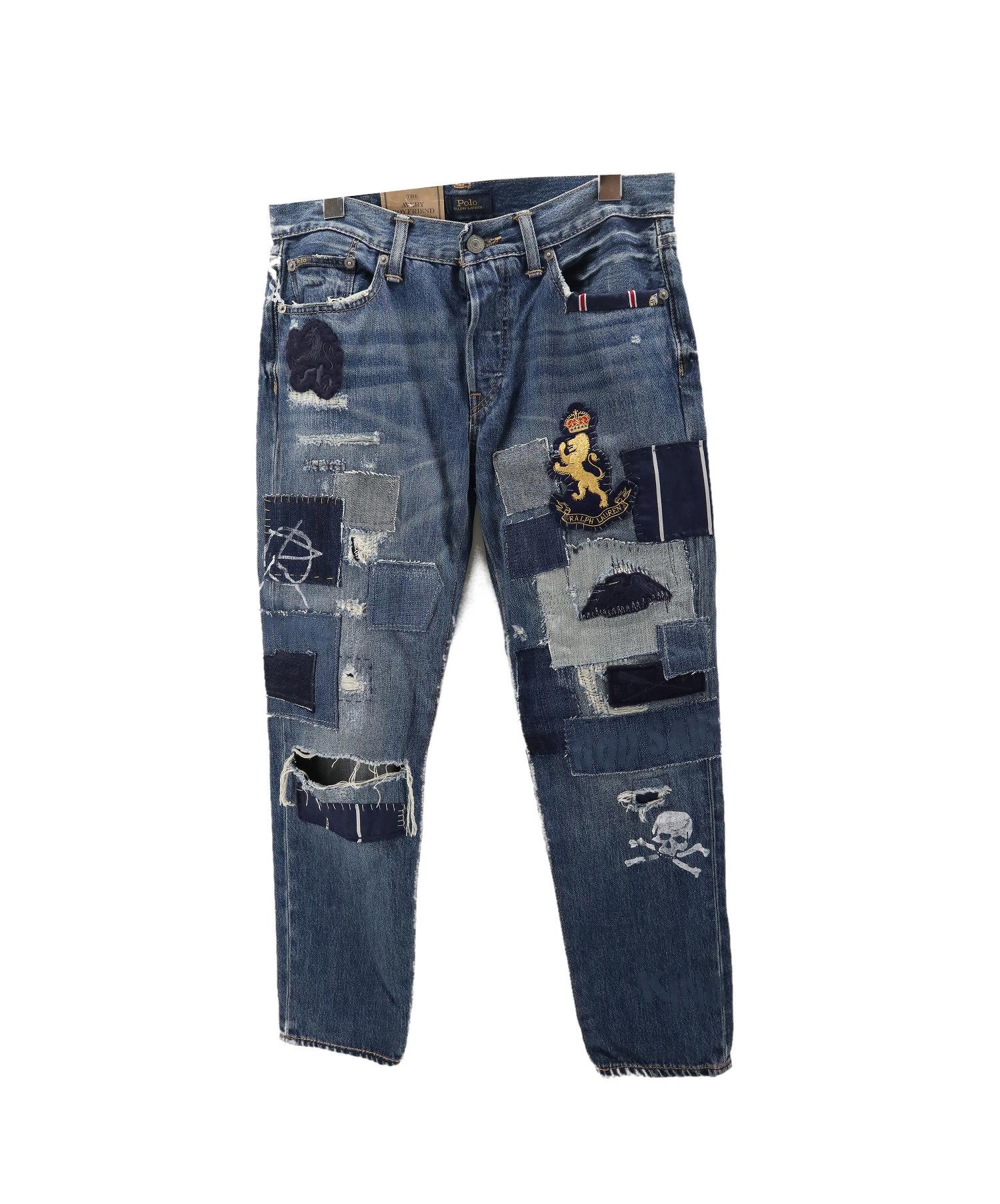 【100%新品大得価】ラルフローレンのダメージジーンズ パンツ
