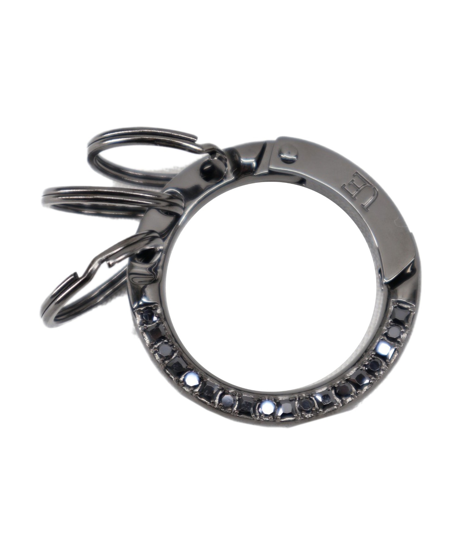 中古 古着通販 Uniform Experiment ユニフォームエクスペリメント Circle Zirconia Carabiner カラビナ ブラック Tax Ivxlcdm ブランド 古着通販 トレファク公式 Trefac Fashion