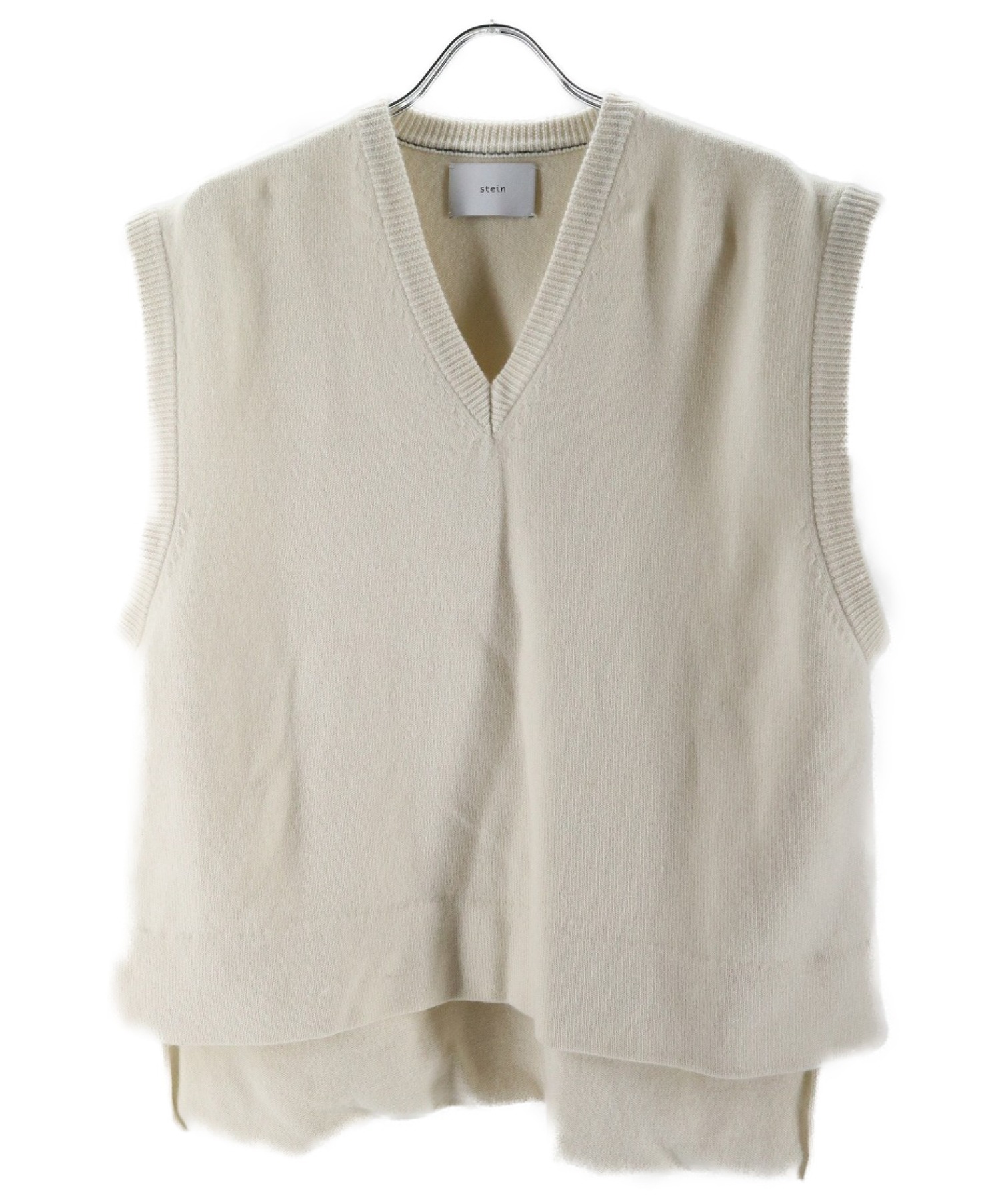 stein 19aw BACK DOUBLE KNIT VEST