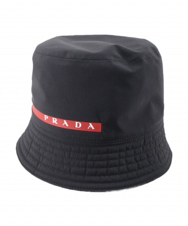 【中古・古着通販】PRADA (プラダ) テクニカルロゴバケットハット