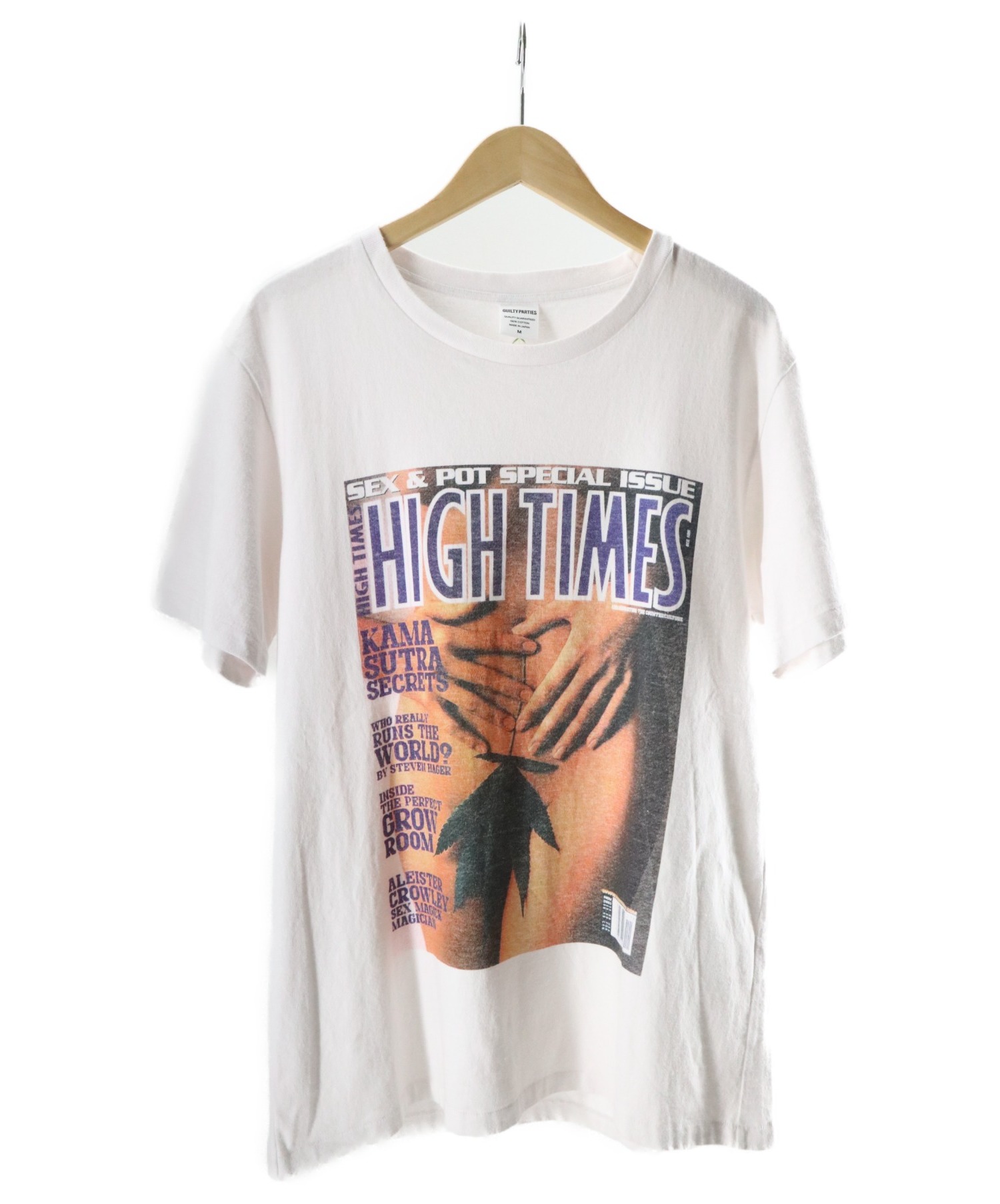 HIGHTIMES プリント黒ロンT - Tシャツ