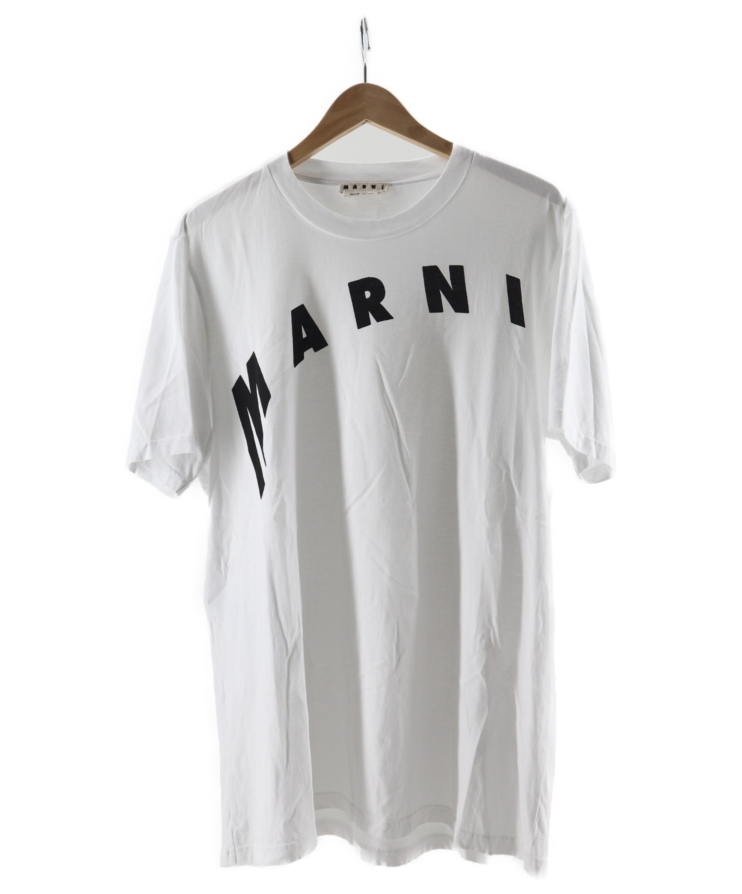 新品 50 23SS MARNI ロゴ Tシャツ ロゴT ネイビー 紺 4740