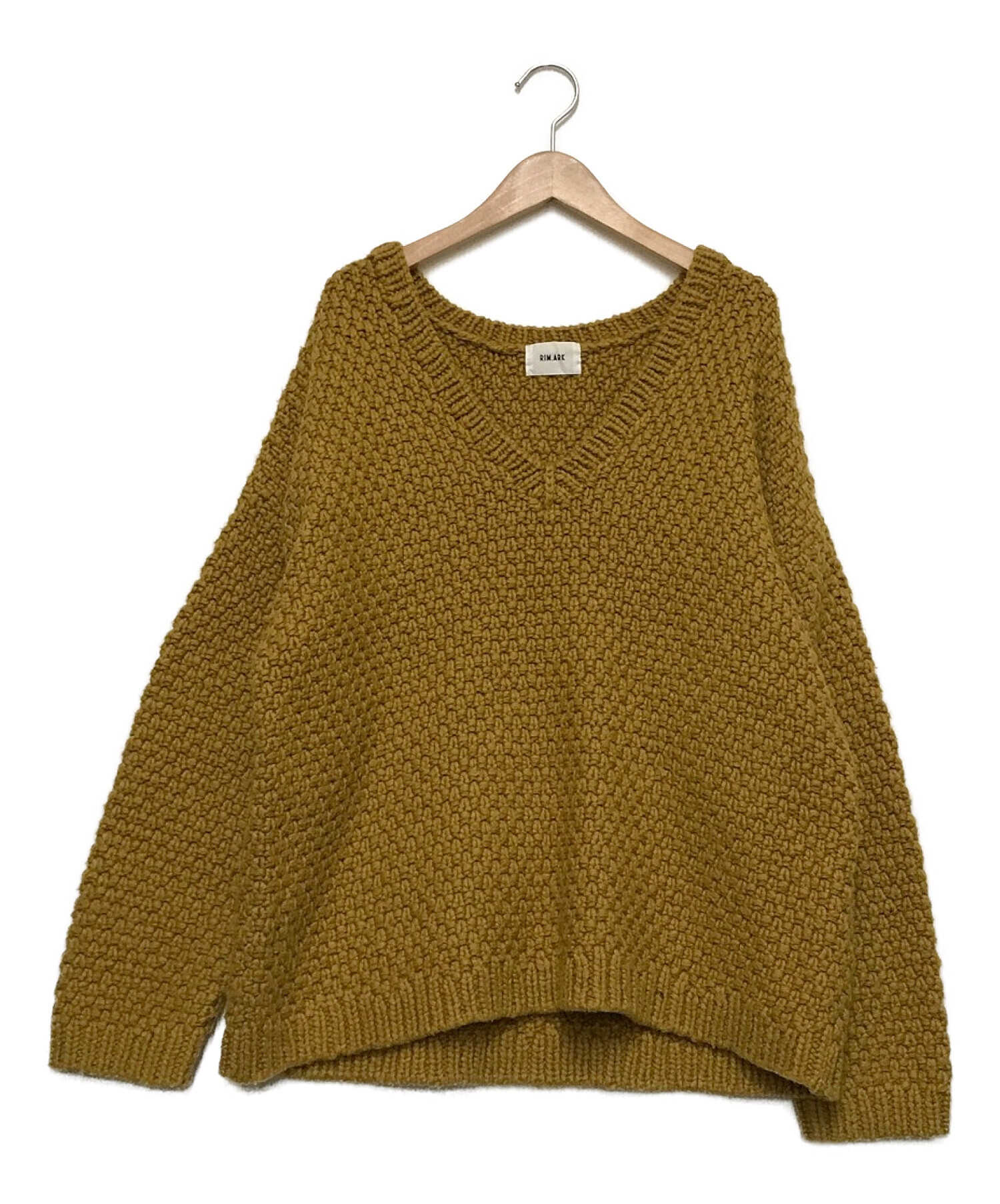 RIM.ARKリムアーク Vneck relax knit tops - ニット/セーター