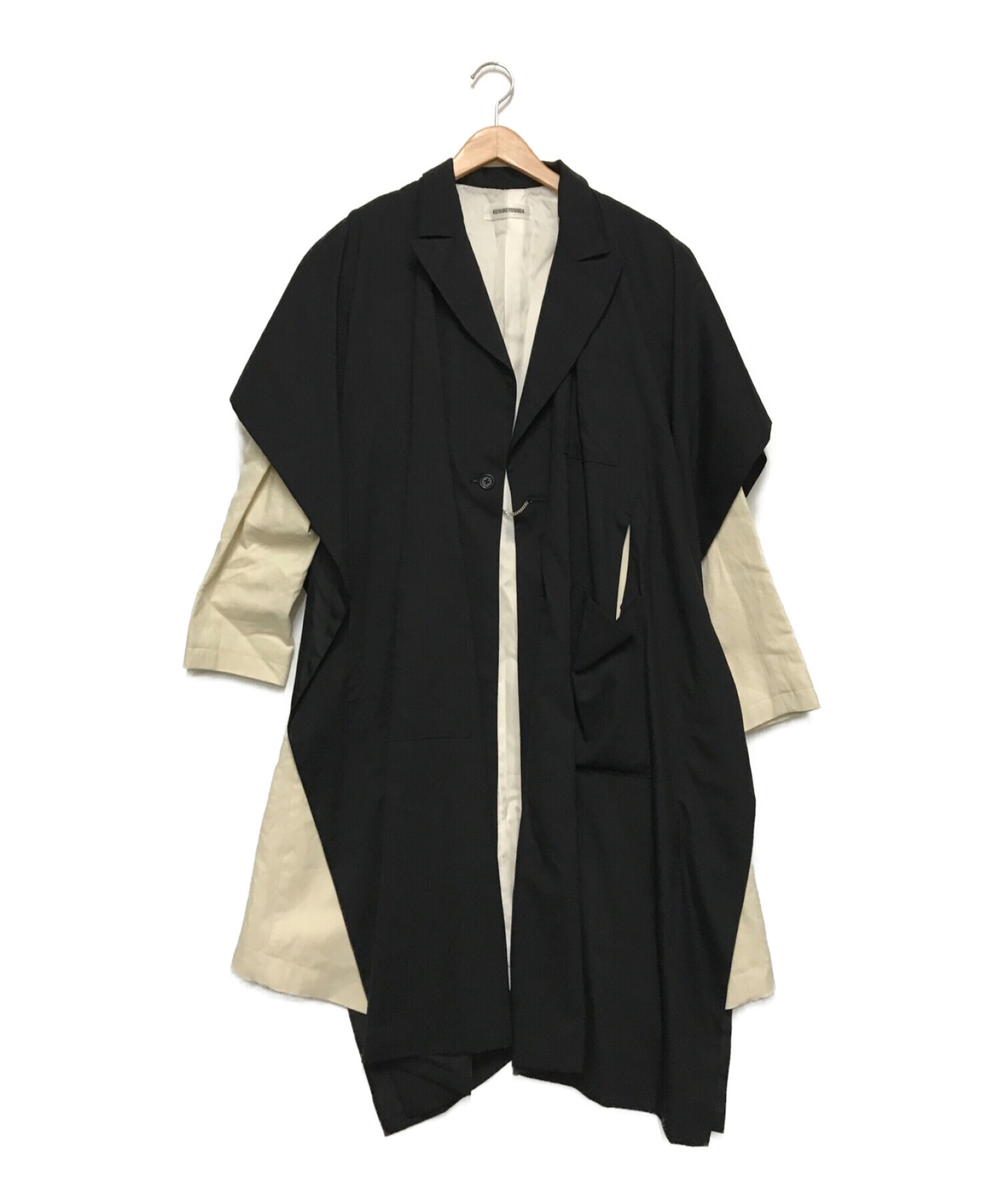 KEISUKE YOSHIDA cape layered coat - アウター