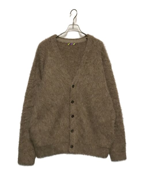 is-ness（イズネス）is-ness (イズネス) ALPACA CARDIGAN ブラウン サイズ:Lの古着・服飾アイテム