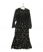 AKIRA NAKAアキラナカ）の古着「Erna dress/ドット柄ドレスワンピース」｜ブラック