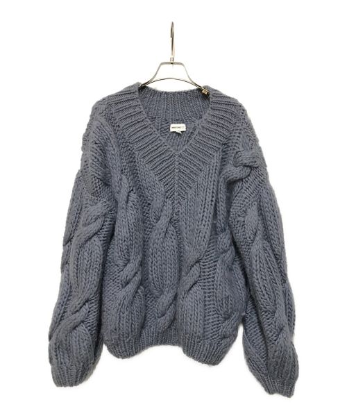 MIRSTORES（ミアストアズ）MIRSTORES (ミアストアズ) ONION V-NECK SWEATER スカイブルー サイズ:XSの古着・服飾アイテム