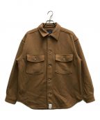 DESCENDANTディセンダント）の古着「CPOC MELTON LS SHIRT」｜ブラウン