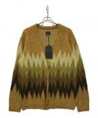 Needlesニードルズ）の古着「Mohair Cardigan - Zigzag」｜イエロー