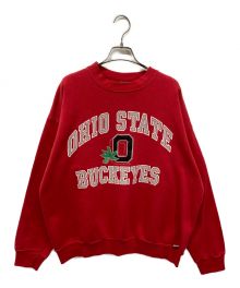 LOGO7（ロゴセブン）の古着「90’sクルーネックスウェット/USA/古着/Ohio State Buckeyes football/オハイオステート・バックアイズ・フットボール/アメフト」｜レッド