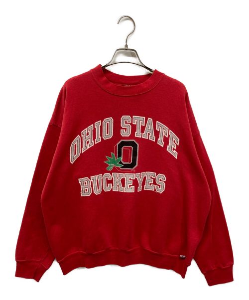 LOGO7（ロゴセブン）LOGO7 (ロゴセブン) 90’sクルーネックスウェット/USA/古着/Ohio State Buckeyes football/オハイオステート・バックアイズ・フットボール/アメフト レッド サイズ:XLの古着・服飾アイテム