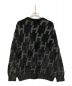 HUF (ハフ) MONOGRAM CREW SWEATER ブラック×グレー サイズ:Ⅿ：15800円