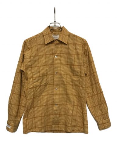 【中古・古着通販】ARROW (アロー) 60'Sチェックシャツ ブラウン