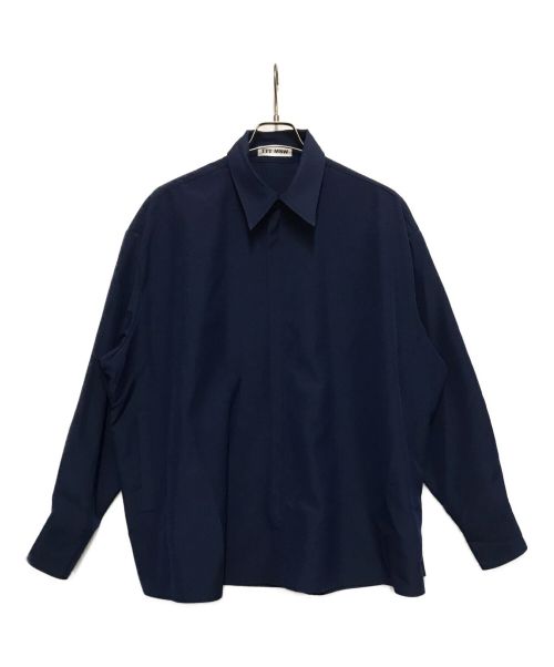 TTT MSW（ティー）TTT MSW (ティーモダンストリートウェア) Zip Up Shirt　ジップアップジャケット ネイビー サイズ:Mの古着・服飾アイテム